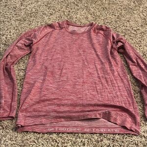 lululemon athletica Red Long Sleeve Tee